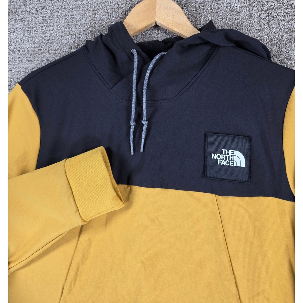 The North Face Tekno Ridge Womens Hoodie Black Yellow Pullover Sweatshirt